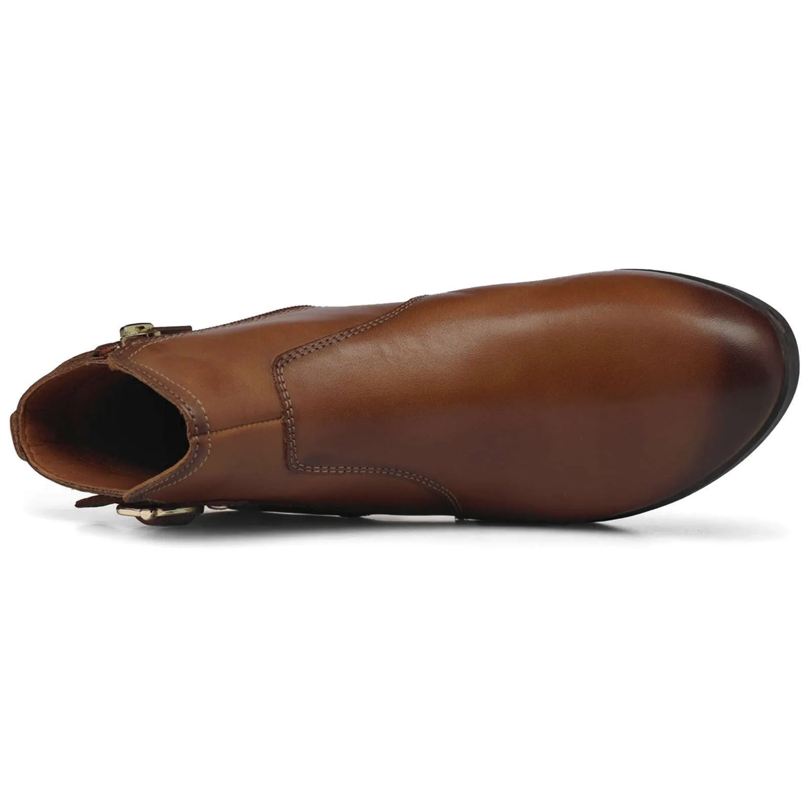 Daroca Calfskin Leather Women's Zip up Ankle Boots