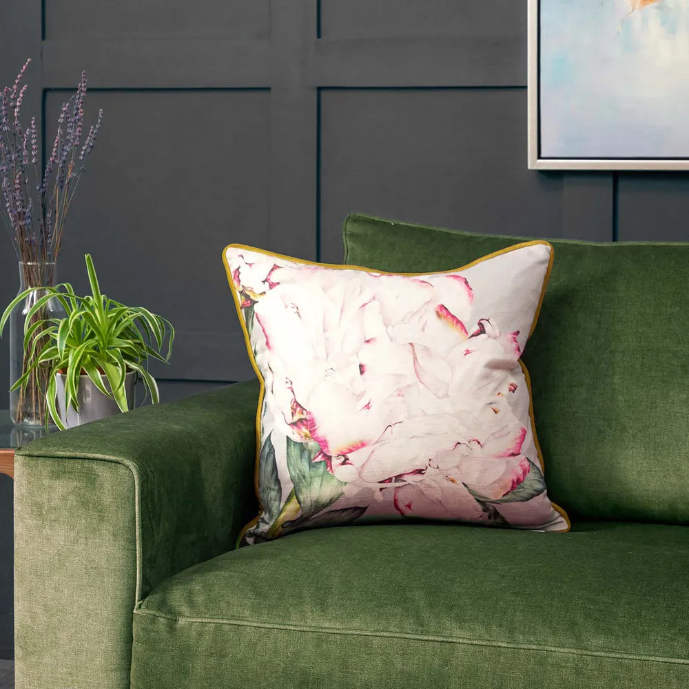 Parcevall Printed Feather Cushion Fuchsia